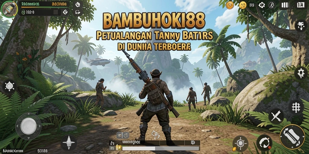 Screenshot gameplay <strong>BAMBUHOKI88</strong> yang menampilkan petualangan seru di dunia terbuka.