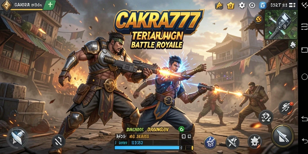 Tampilan utama gameplay seru dari CAKRA777 dalam Battle Royale.