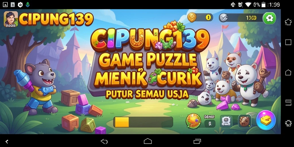 Screenshot utama CIPUNG138 menunjukkan gameplay Puzzle yang menantang dan seru.