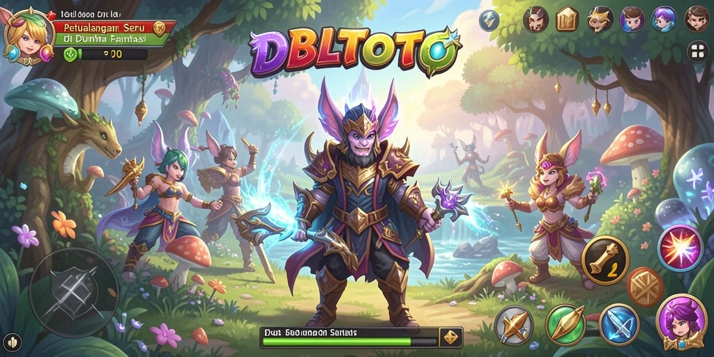 Tampilan gameplay DBLTOTO yang memikat dan penuh warna.
