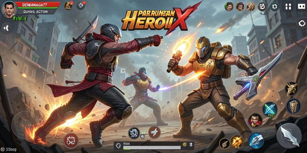Gameplay mendebarkan dengan grafis menakjubkan di DEWANAGA77.