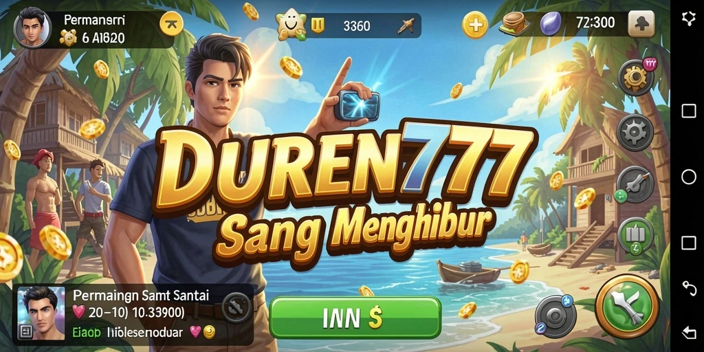 Tampilan gameplay DUREN777 yang menarik dan penuh warna.