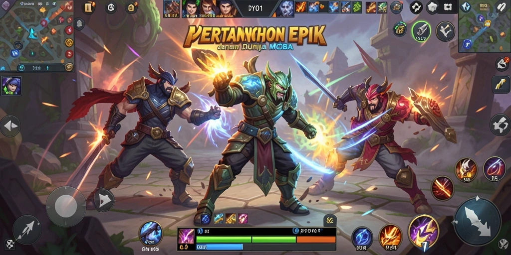 Tampilan menakjubkan dari pertarungan MOBA yang intens di DY01.