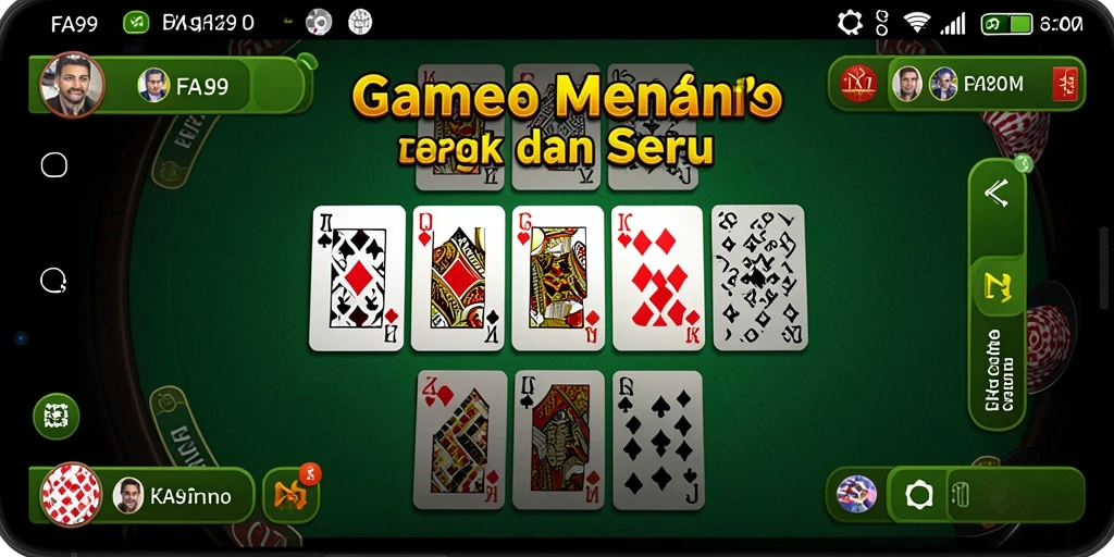 Tampilan gameplay Domino yang seru dan interaktif.