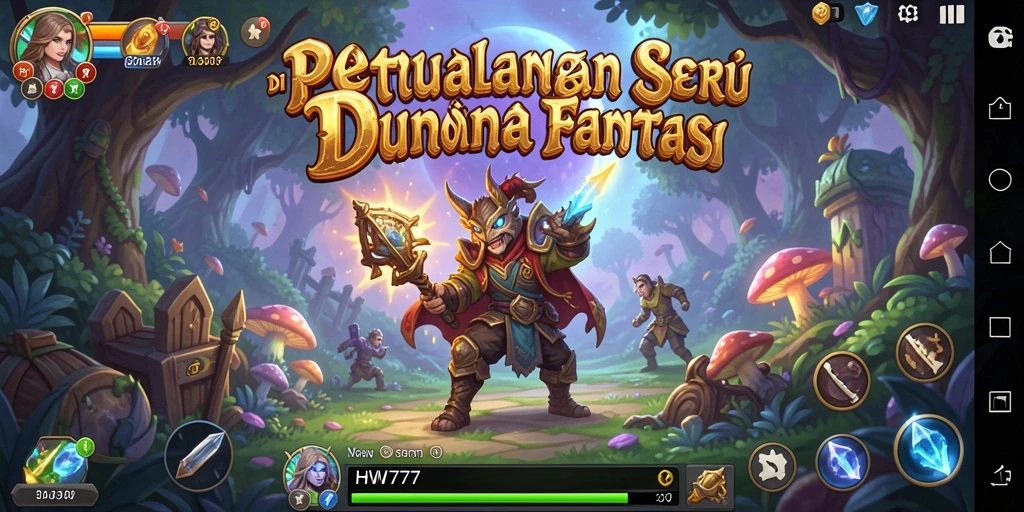 Tampilan gameplay HW777 yang penuh aksi dan petualangan seru.
