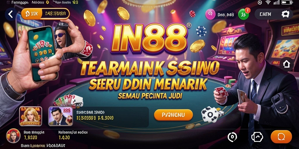 Tampilan gameplay Kasino yang menakjubkan dan interaktif di IN88.