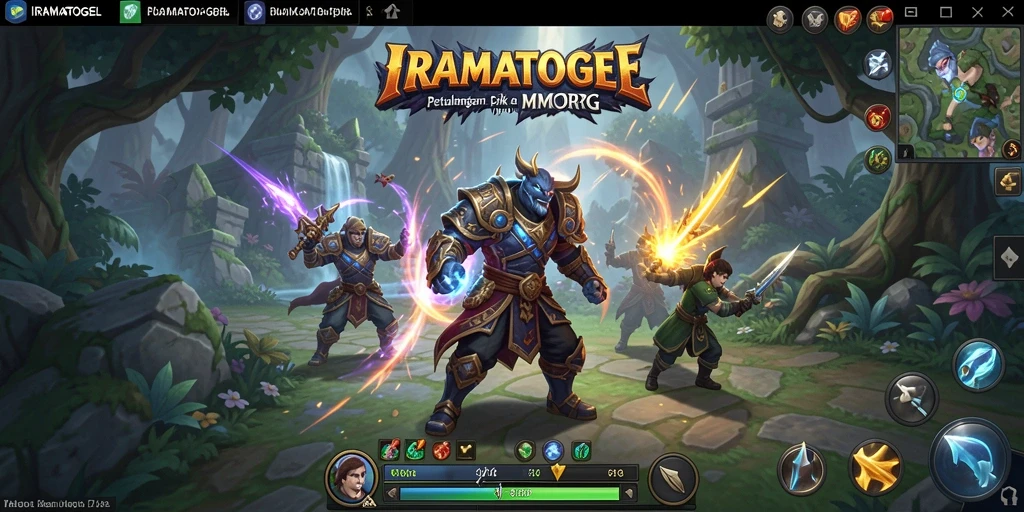 Tampilan gameplay menakjubkan dari IRAMATOGEL yang penuh aksi.