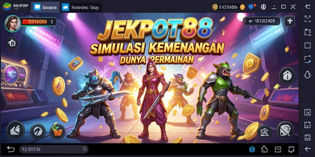 Screenshot utama JEKPOT88 menampilkan gameplay seru dan menantang.