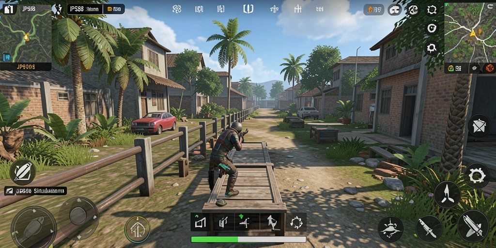 Screenshot utama JPS88 menampilkan gameplay simulation yang menarik.
