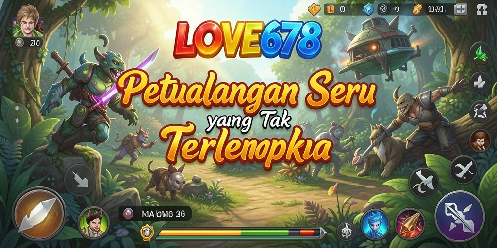 Tampilan menakjubkan dari gameplay LOVE678 yang petualang.