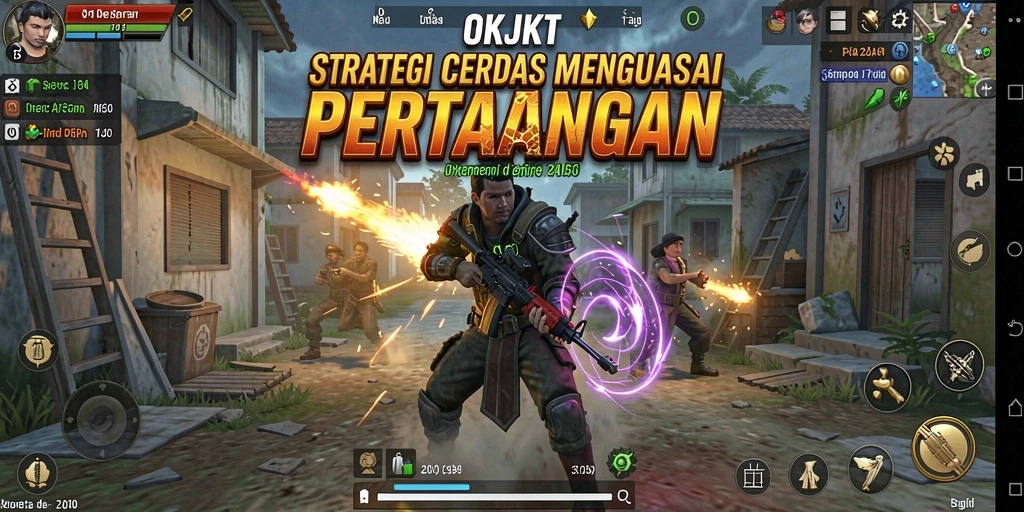 Tampilan strategis gameplay OKJKT yang mendebarkan.