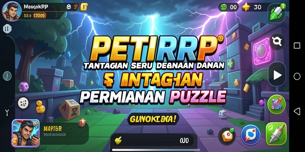 Screenshot gameplay PETIRRP dengan teka-teki menarik.