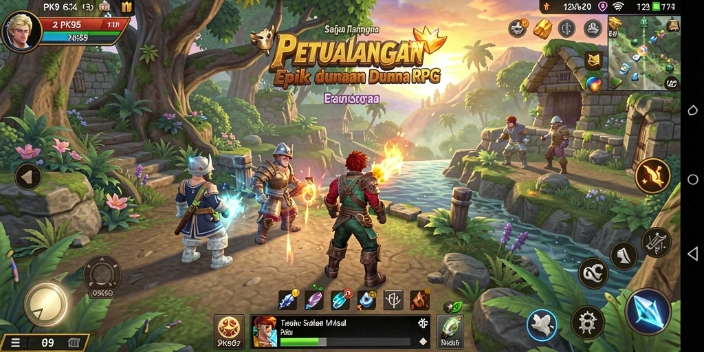 Tampilan gameplay RPG yang mengasyikkan dan penuh tantangan.