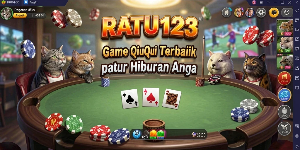 Tampilan gameplay QiuQiu yang seru dan intens.