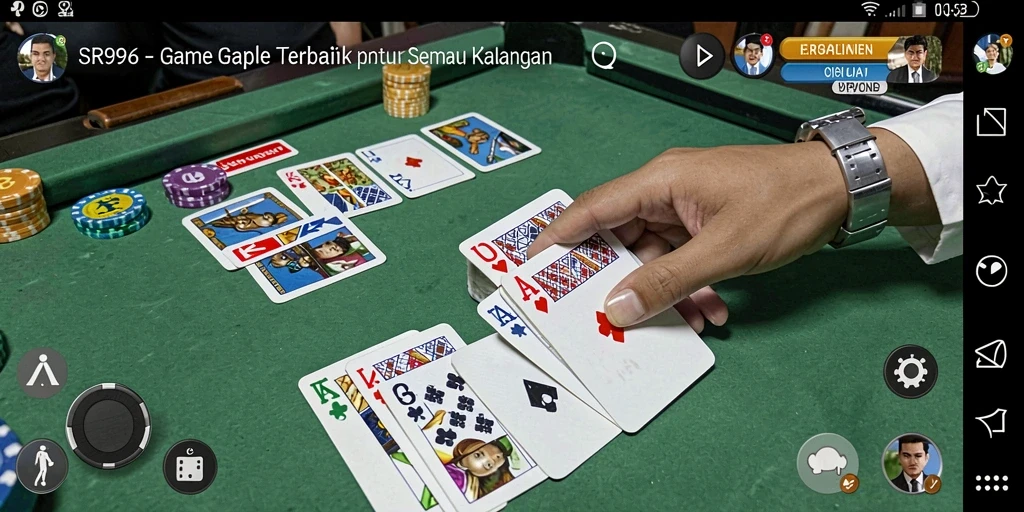 Tampilan gameplay Gaple yang seru dan interaktif.