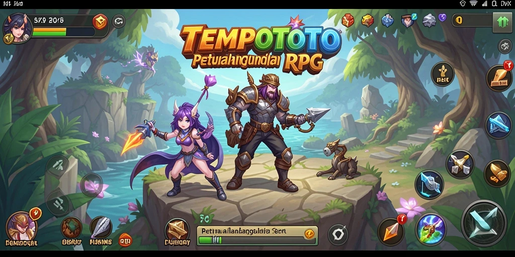 Tampilan aksi seru dan strategis dalam game TEMPOTOTO.