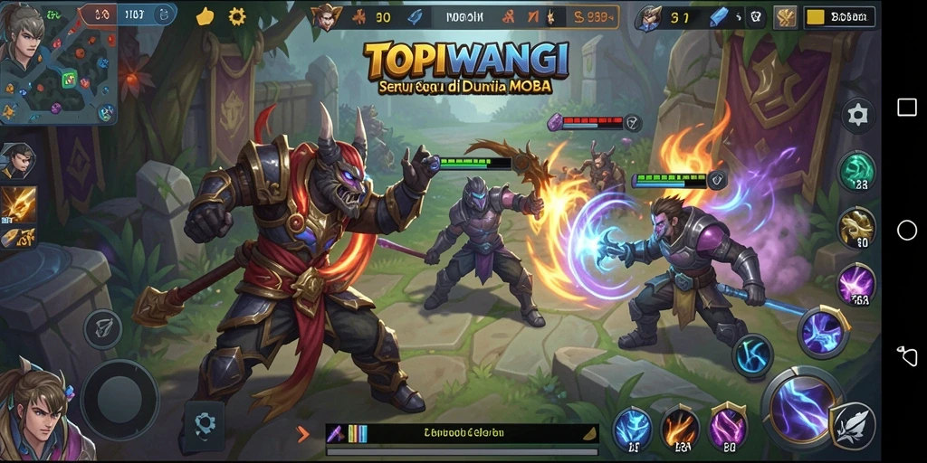 Screenshot utama gameplay seru dari TOPIWANGI