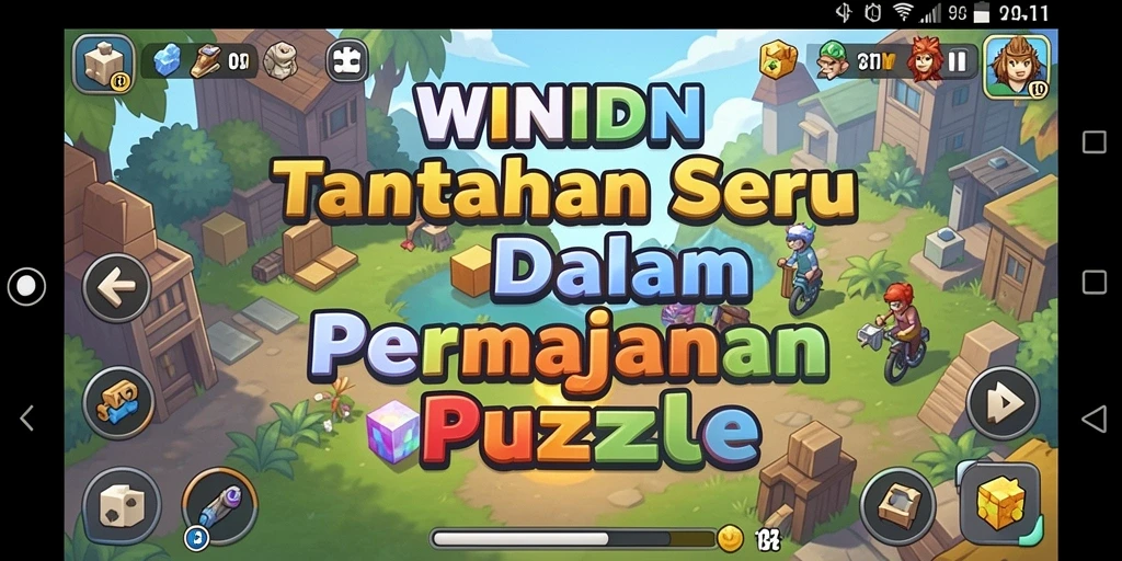 Tampilan screenshot gameplay <strong>WINIDN</strong> menampilkan tantangan puzzle yang seru.